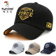 Woodpecker Baseball Cap All Seasons Men's Hat Embroidered Versatile Hat Men's Peaked Cap Trendy Black