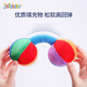 Jollybaby Baby Vision Tracking Baby Handgreifball taktile Wahrnehmung Rasselball Spielzeug – Trainingshanteln – Schwarz und Weiß Rot