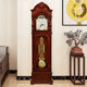 Floor-standing clock Living room home Chinese retro solid wood mechanical time reporting large clock old European sitting clock vertical pendulum clock 9922 mahogany color domestic winding movement