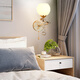 Fengxi Bedside lampe chambre mur suspendu mur de lit de lit lampe de lit de lit de lit d'Europe moderne ledal simple salon mural suspendu 5009 avec interrupteur de 12 watts ampoule
