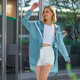 Antarctic Sun Protection Clothing Women's Anti-UV Women's Outdoor Summer Breathable Sun Protection Clothing Jacket Lightweight Quick-Drying Skin Clothing Windbreaker White (Female) - Mid-Length 553 S
