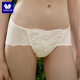华歌尔蓝标日系蕾丝中低腰三角裤内裤内衣女 WP3523 薄荷绿 1条 L （165/95）