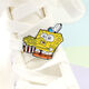 
Nianfu cartoon brooch Japanese accessories metal badge cute ins trendy personality SpongeBob decorative gift for wife C1473-2# SpongeBob pineapple room