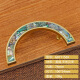 Manija de puerta de gabinete de latón Clcey Luz de lujo Goldio Nordic Chino Cajón de vestuario de estilo chino Mango redondo moderno de carcasa simple G GBT12178C ABALONE ABALON