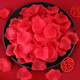 Quoxysen 1000 pieces of rose petals Chinese Valentine's Day simulated fake petals for marriage proposal and confession wedding room decoration romantic hand-sprinkled flowers red 1000 pieces