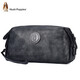 Hush Puppies (cachorros de silencio) Capa de bolso de mano Top Cawhide Gran capacidad Bolso de negocios casual Regalo gris plateado para novio Día de San Valentín