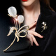 SENDME Calla Lily Brooch Women's Corsage Pin Casual Blazer Birthday Gift for Girlfriend Tulip Flower Brooch