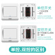 SIEMENS switch socket two-open single control with fluorescent panel 86 type concealed panel Yuanjing Ya white