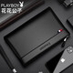 Playboy Playboy Herrenhandtasche, große Kapazität Kupplungsbeutel, Reißverschluss Brieftasche, Business Casual Envelope-Tasche, modische Handtasche, schwarzer Kapazität wasserdichtem Kleidung-resistent verbessertes Handgelenkriemen