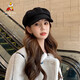 Scarecrow (MEXICAN) beret hat for women new fashion versatile face-showing small octagonal hat newsboy trend beret hat fashionable black one size