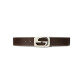 
GUCCI Gucci men's belt fashion double-sided men's belt Coffee 245861 KGDHN 9767 110