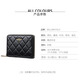 WILLIAMPOLO Emperor Paul Women's Card Pack Sheepskin 30 Card Position Anti-theft Brush Multifunctional Short Driver's License Pack Short Card Pack Black