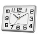 Combas desk clock living room simple table clock creative quartz clock fashion perpetual calendar clock modern calendar temperature bedside clock 2990 silver