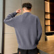 Yongbo Sweater Men's Knitted Sweater Men's Season Thickened Half Turtle Collar Large Size Men's Sweater 2023 New Trendy Versatile and Handsome SS-809 Mist Blue XL (Recommended 120-135 Jin [Jin equals 0.5 kg] or so)