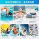 Allen Burton Swimsuit Men's Suit Quick Dry Swimming Full Set Swimsuit Adult Anti-Awkward Large Size Teenagers Swimsuit Two-Piece Swimsuit [Default Embarrassment Double Layer Quick Dry] L [115-130Jin [Jin equals 0.5 kg] Slim fit style]