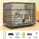 JPHZNB home indoor cat cage with toilet in one, does not take up space, large two-story cattery with extra large free space, pink basic package one, S-size 50*32*38cm