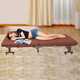 Oletteman Foldable Sheet Single Lunch Break Bed Simple Hospital Accompanying Hotel Accompanying Bed Portable Camp Bed Lunch Break Folding Bed Brown Width 65x Length 1.9m