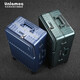 Unimog (Uniamog) German brand multi-functional suitcase boarding case aircraft small suitcase password suitcase trolley case front opening Sky Blue (steel shaft universal wheel, strong compression resistance) 20-inch boarding/USB charging + cup holder + hook