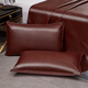 Playboy Light Luxury Cowhide Cowhide Seat Top Buffalo Seat Air Conditioning Soft Seat Summer Three-piece Set 1.8 meters Home Leather Mat Cowhide Seat [Cool and Not Ice, Foldable] 90*190cm Single Mat