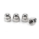 Deqi 304 stainless steel cap nut DIN1587 decorative screw cap round head nut nut M6 (10 pieces)