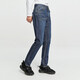 Lee Zhang Linghe endorses classic five-pocket style comfortable mid-rise tapered mid-dark blue men's jeans casual trend mid-dark blue 33