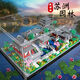 Lego -Bausteine ​​Peking University berühmte Schulgebäude Spielzeugversammlung Bausteine ​​kleine Partikel Große Wand hoher Schwierigkeit Tsinghua Park verbessert Version Peking University 3894 Partikel neun