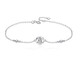 EothPT950 Platinum Moissanite Diamond Bracelet Girls Light Luxury Niche Platinum Valentine's Day Birthday Gift for Girlfriend PT950 Platinum Moissanite Diamond Bracelet + Certificate