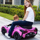 
Star Lulamborghini children's electric car four-wheeled car two-seater toy car can be seated for adults with remote control baby stroller. Painted blue four-wheel drive + MP4 LCD screen + 24V15AH leather seat + adult seat + soft wheel + remote control + swing