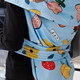 YIUDS spring and summer cotton strap Sichuan vintage cotton turban back style baby traditional strap thin baby back bag washing cloth small pumpkin pattern