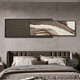 Huaixue modernes Licht Luxus abstraktes High-End-Schlafzimmer Krankenbett Wandbaum Wohnzimmer überlagerte dekorative Malereien Kunstsofa Hintergrund Wandhänge HR1349 100*32/100*42 Öl Leinwand Aluminiumlegierung schwarzer Rahmen