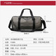 Huanxi Jiaer Reise-Fitnessbeutel Trockene Nassabteilung große Kapazität Handbereitete schlechte tragbare Aufbewahrungstasche Sporttasche Duffel Beutel Grau [48*26*20 cm]