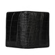 VTV V.V.BROWN Men's Crocodile Leather Driver's License Pack Genuine Leather Business Multi-Card Business Card Clip Card Pack Bank Certificate Birthday Gift Black