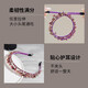 Zuoou headband for women 2025 new style forest fairy rhinestone pressed hair headband high-end no hair clip crystal hair accessory purple