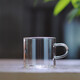 Heisou Kung Fu small tea cup heat-resistant glass tea set cup two-pack tea cup 130ML KC392
