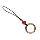 Pufang pure brass ring buckle mobile phone lanyard hand-woven brass jewelry keychain U disk bag hanging chain for men and women good luck