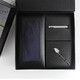 T/Twenties men's business hand-made formal wear gift box mulberry silk Valentine's Day gift for boyfriend and friend [hand-made tie + tie clip + brooch]