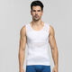 Langsha (langsha) men's shapewear corset, tummy control, elastic reinforced version, thin sports waist vest, white XL (130-160Jin Jin equals 0.5kg)