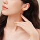Trendy Acer High-gloss Gold Pure Gold 5G Gold Earrings for Women Fashion Commuting Birthday Gifts Priced One Pair Approximately 1.5g