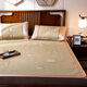 Arctic velvet home textile, encrypted imitation rattan mat, summer cool mat, foldable air-conditioned mat, student dormitory single mat, summer household straw mat, double mat, strawberry bear-cool rattan mat 150*195cm (cool mat + 2 pillowcase)