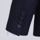 Haipai Haoyu suit suit men's business formal fit professional wear dark blue striped suit two buttons HXF2001A904 dark blue striped 185/100A