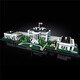 Lego (LEGO) Architecture Series Street View Children's Adult Small Particle Assembly Building Blocks Toys Boys and Girls Birthday Gift Collection 21054 United States White House 1483 Particles