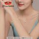 Jingrun Pearl Edge Bracelet for Women 4-5mmG18K Gold Freshwater Pearl Bracelet Light Luxurious Gypsophila Bracelet for Women to Wear