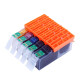 Los cartuchos de tinta EVI PGI-880XL adecuados para Canon TS8380 TS9580 TS8180 9180 6180 8280 TR8580 708T Cartuchos de tinta de impresora CLI-881 Set de seis colores