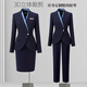 Weishipin autumn professional small suit suit for women new temperament high-end suit jewelry hotel sales work clothing summer navy blue suit + pants XL