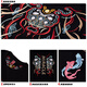 Denon Supreme kurzärmelige T-Shirt für Männer und Frauen Modemarke Sommer chinesischer Stil Phoenix Sticked Lose Kurzärmer T-Shirt T681 Schwarzer XL-Code (Empfohlen 135-155jin [Jin gleich 0,5 kg]))