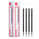 得力(deli)拔帽中性笔替芯 台笔专用笔芯0.5mm弹簧头 黑色20支/盒S758