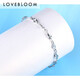 Blooming Love Platinum Bracelet Women's pt950 Platinum Carambola Bracelet Twist Chain Anklet Fashion Hand Jewelry Bracelet Platinum Carambola Anklet Approximately 3.19g With Extension Chain