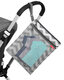 SKIP HOP baby diaper wet bag, waterproof PEVA lining, wet and dry storage, can hang a stroller, herringbone pattern, V-shaped pattern 1 Count (Pack of 1)