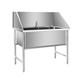 Dog washing pool stainless steel pet shop beauty special clean pet bathing pool cat and dog universal dog washing basin open door luxury model 135*70*90 deep 50cm