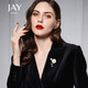 Jay hibiscus brooch, women's pin, suit accessories, birthday gift for elders, mother and mother-in-law
